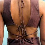 Anna Crop Top / Brown